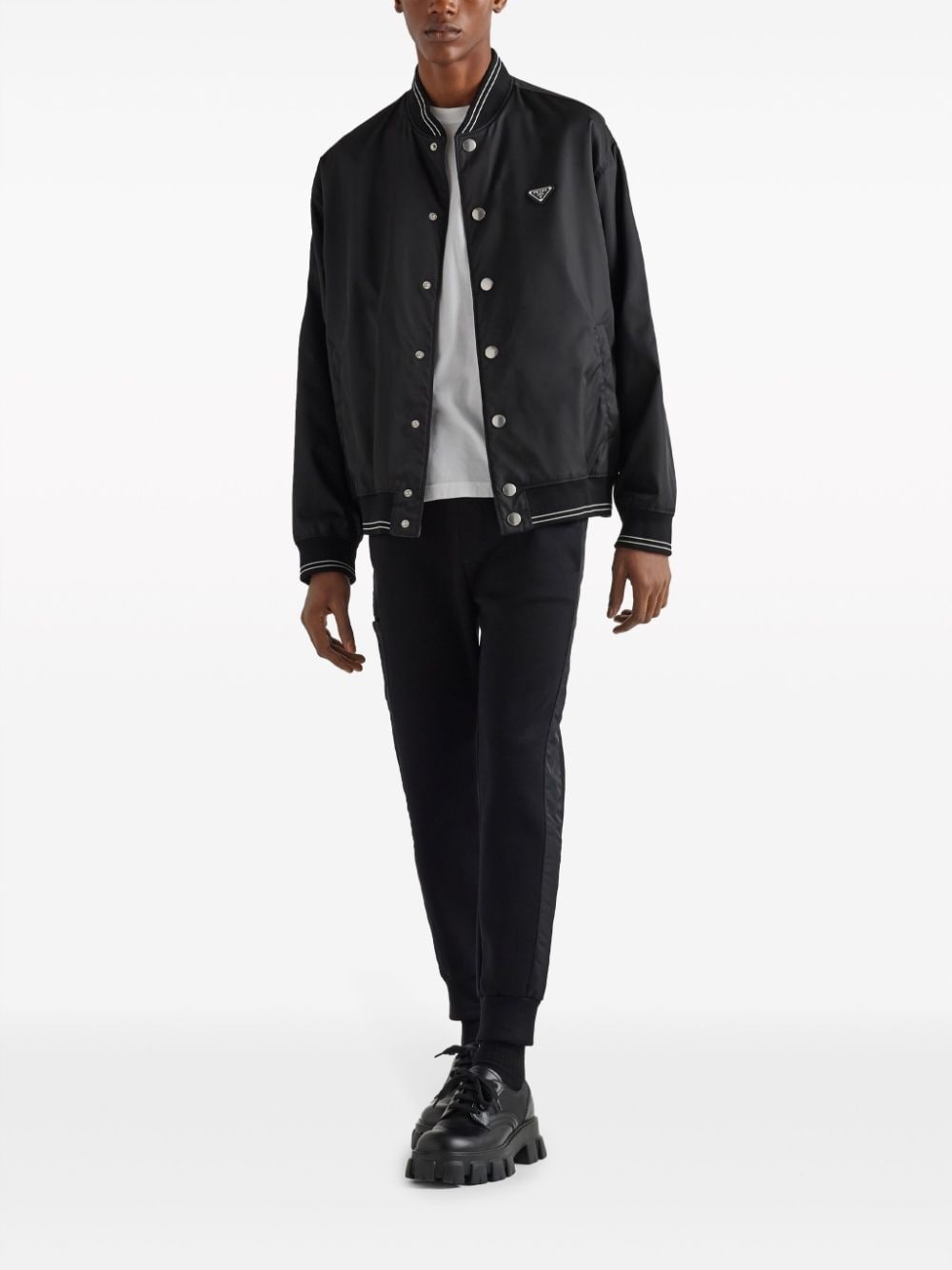 logo-patch tapered-leg track pants - 2