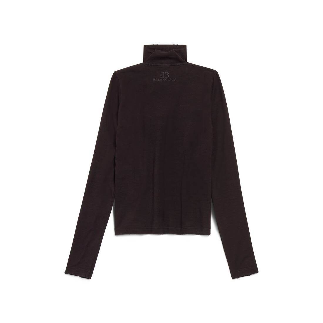 Bb Classic Balenciaga Fitted Turtleneck in Black - 2