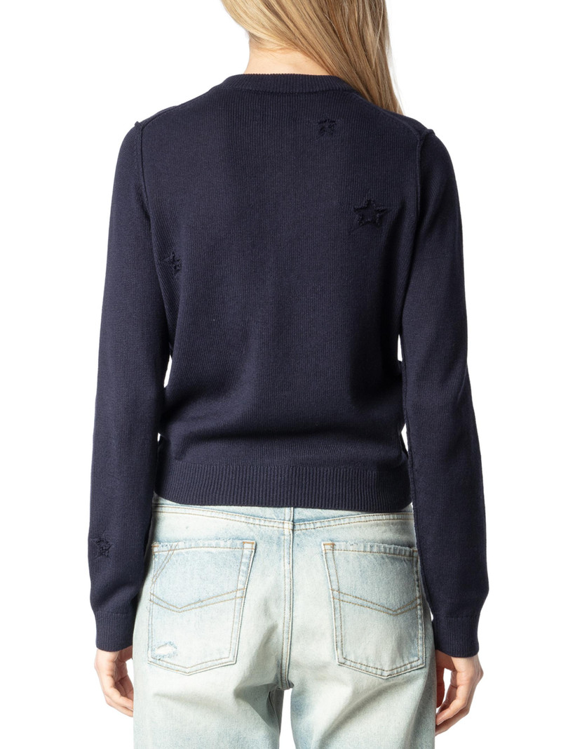 Women's Alpha Stars Cardigan - Encre 5