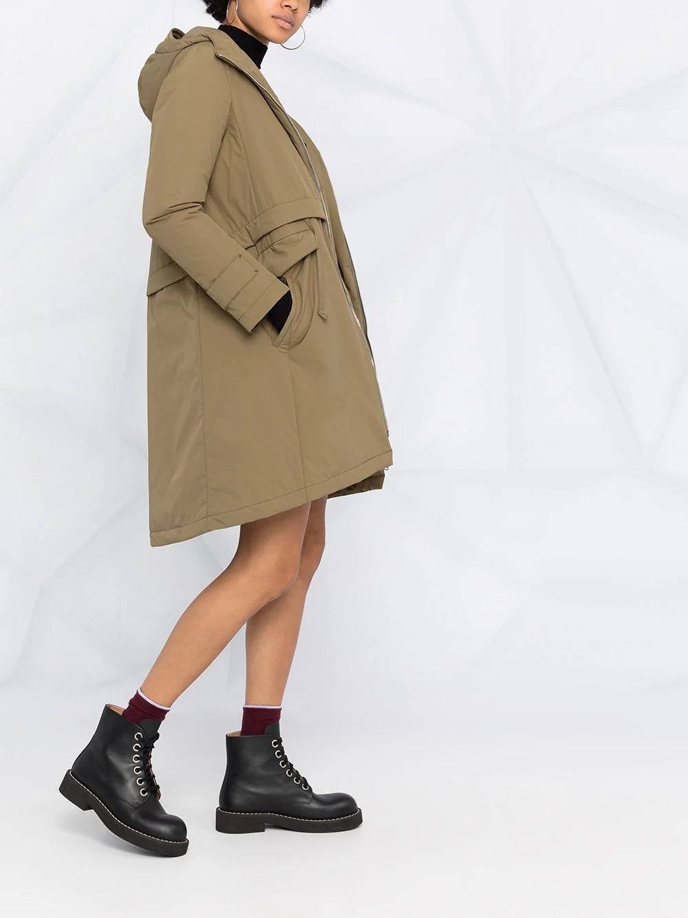 hooded parka coat  - 6