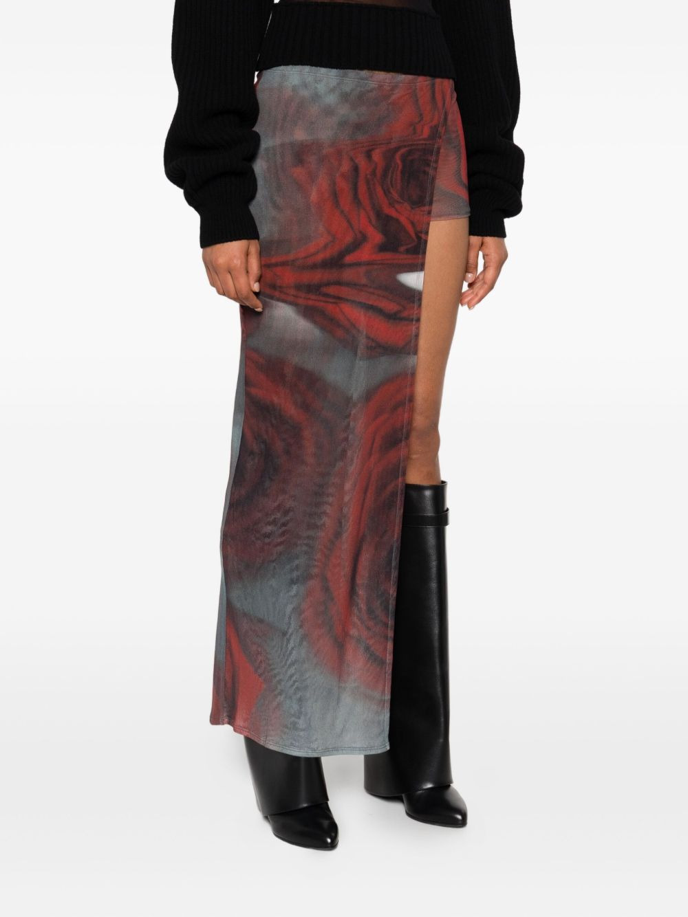 Blurry Roses mini skort - 3
