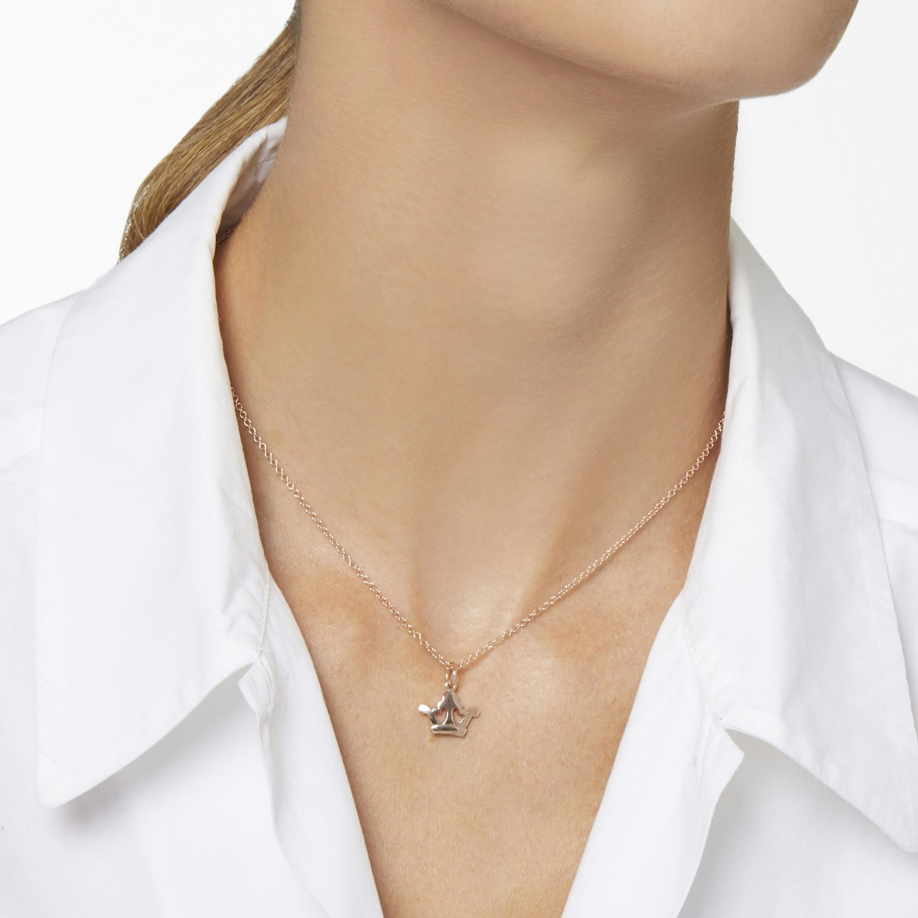 ROSE GOLD CROWN CHARM - 3