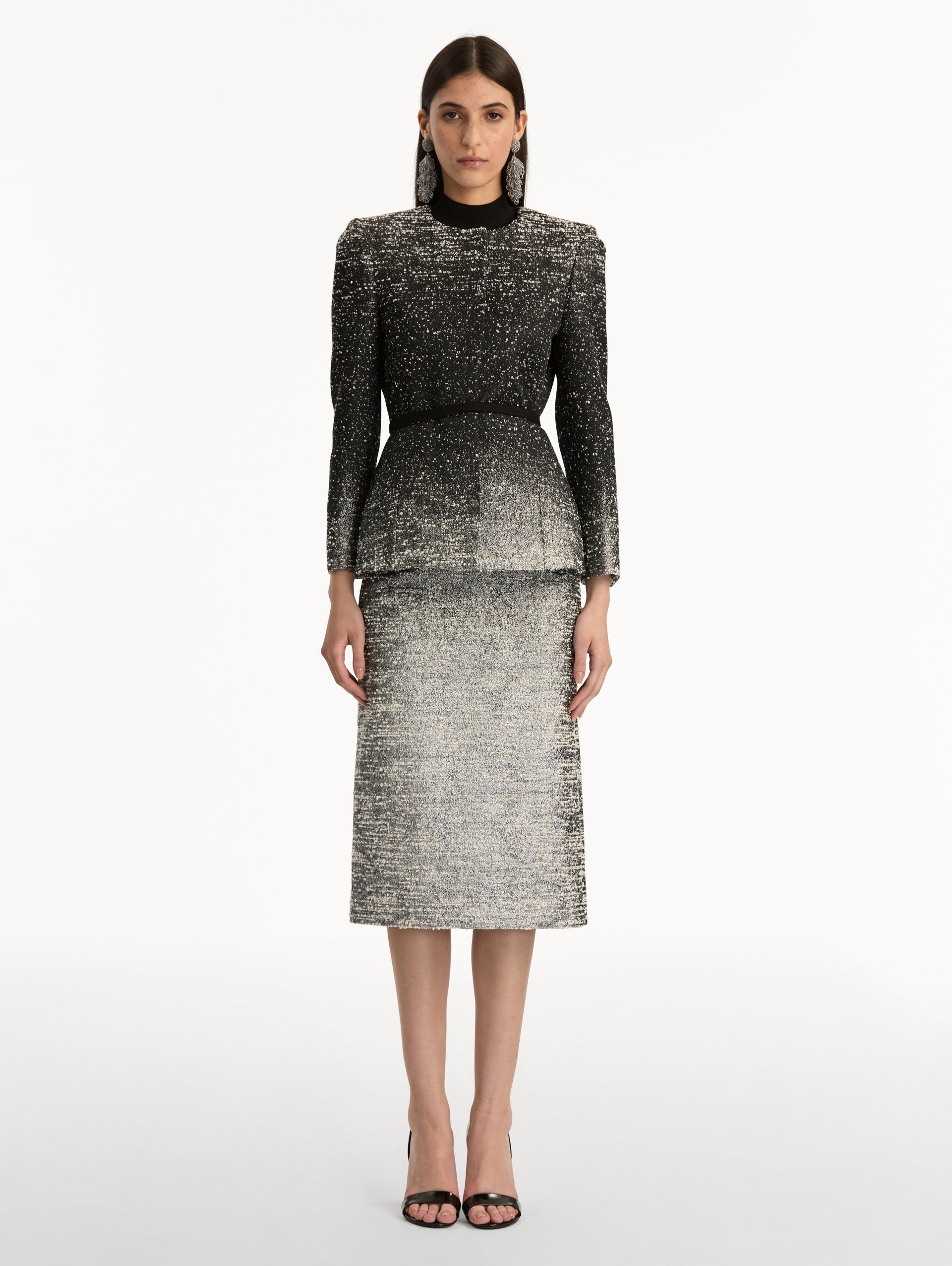OMBRÉ LUREX BOUCLÉ JACQUARD JACKET - 3