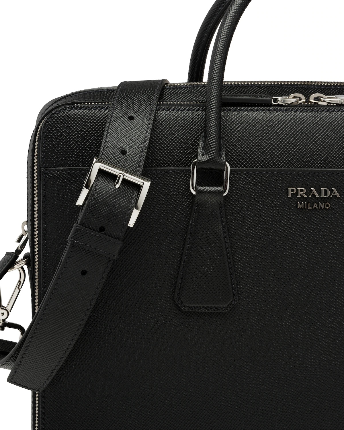 Saffiano Leather Briefcase - 6