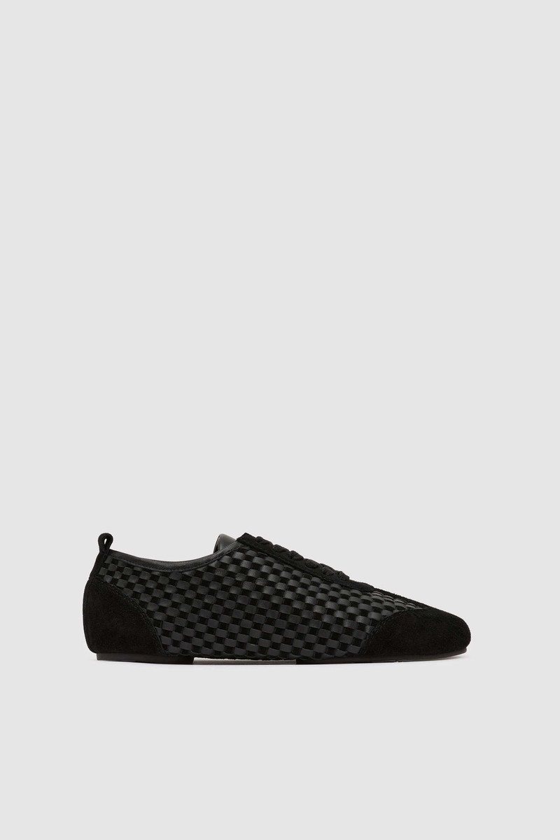 Lattice Weave Ballet Sneaker - Black 1