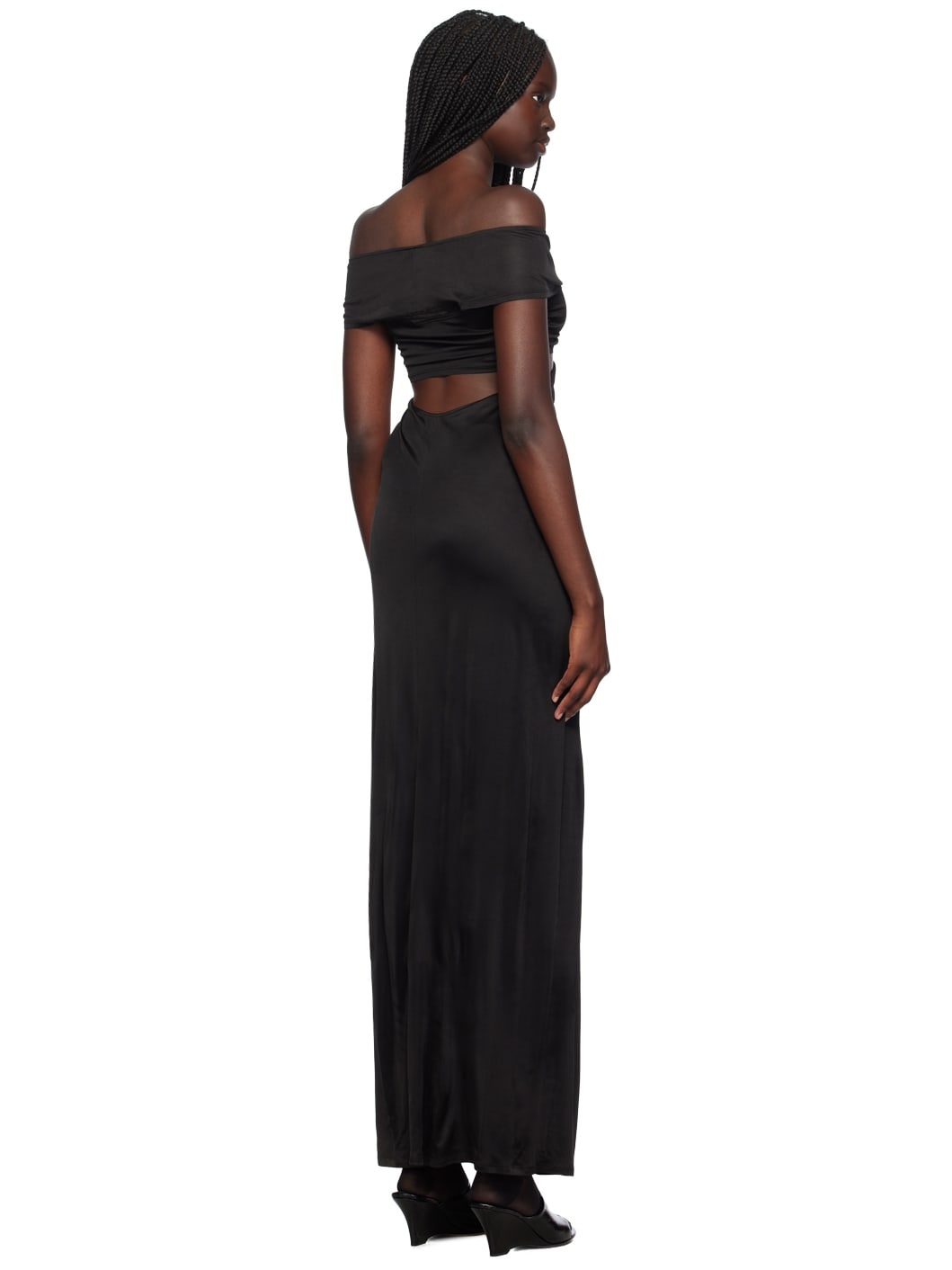 Black Cutout Maxi Dress - 3