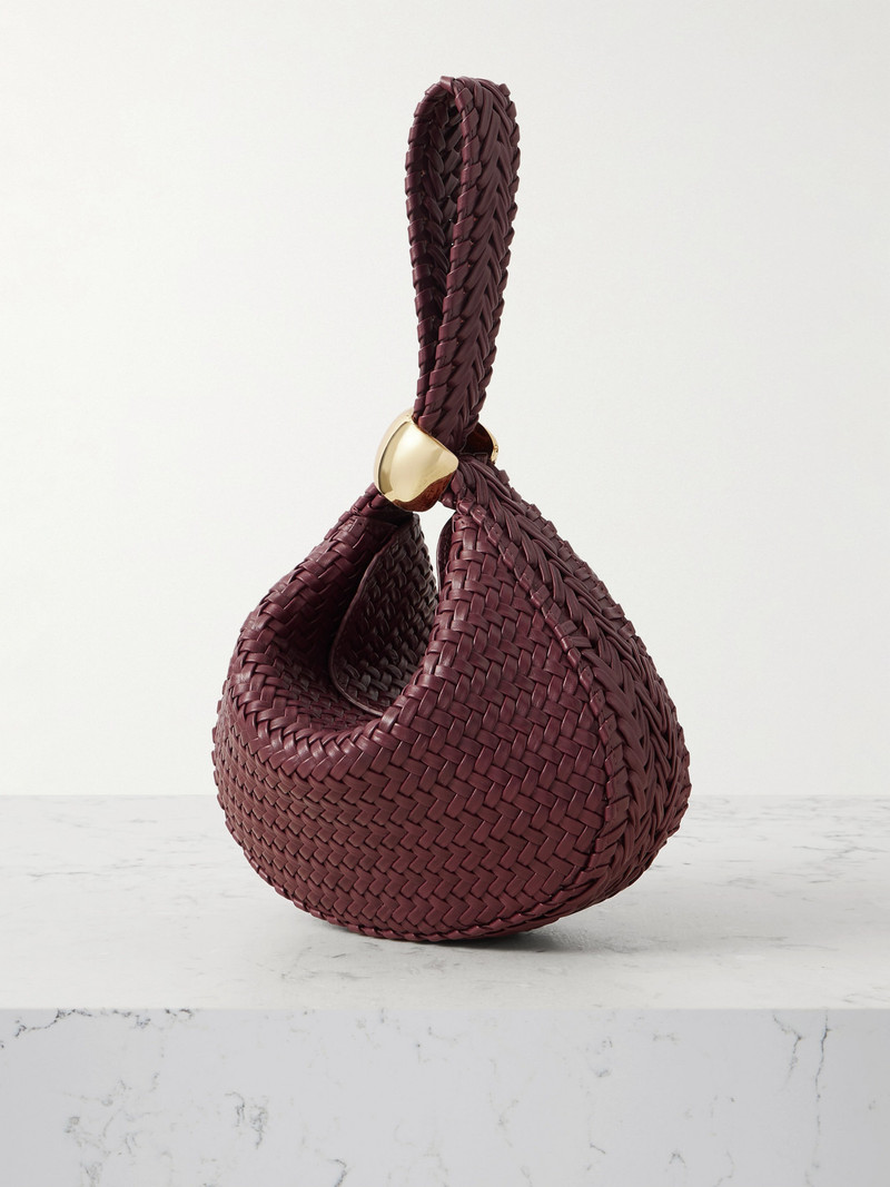 The Zambia Embellished Woven Leather Tote 3