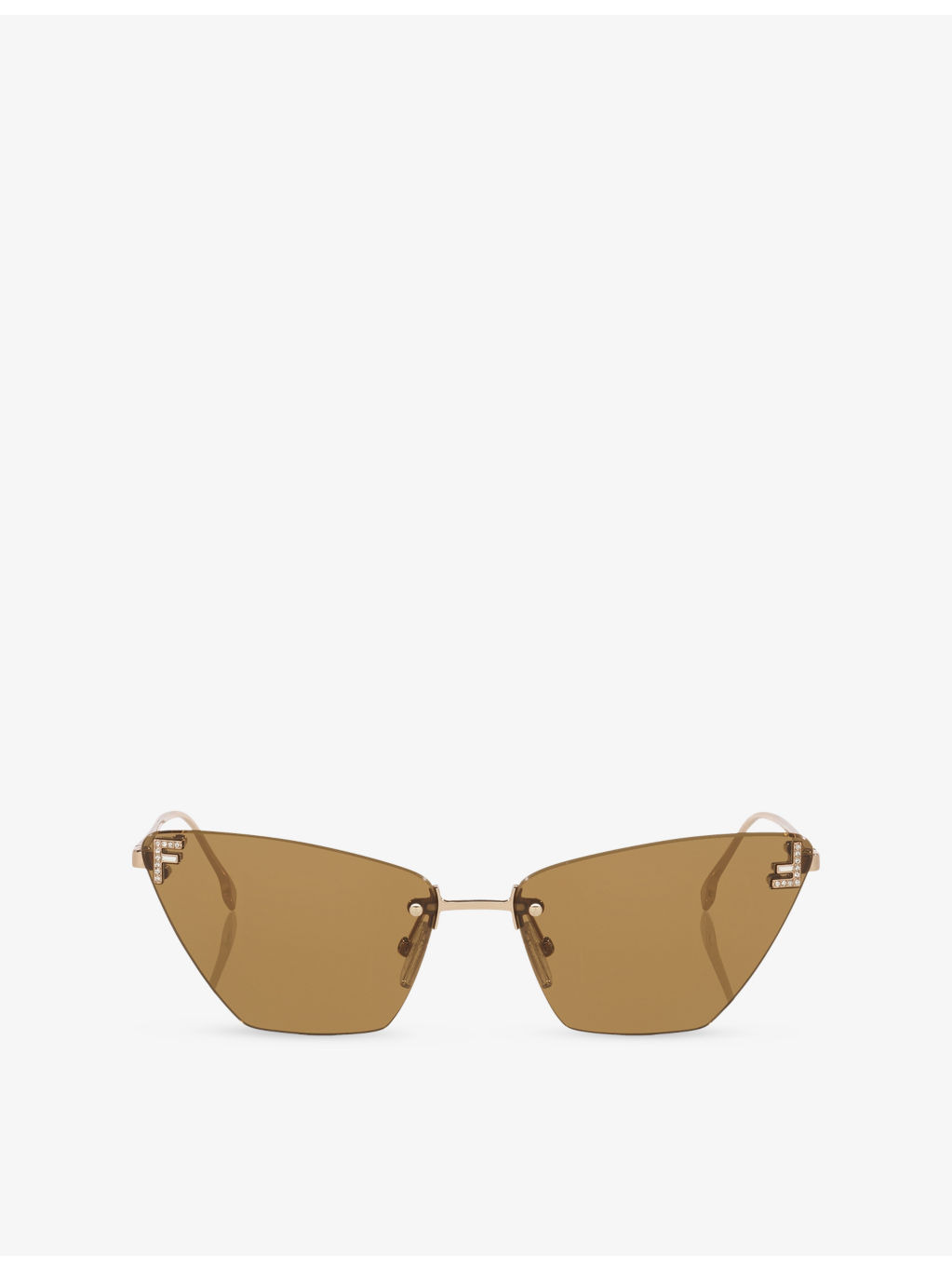 FE4160US Fendi First Cat-Eye Metal Sunglasses - 1