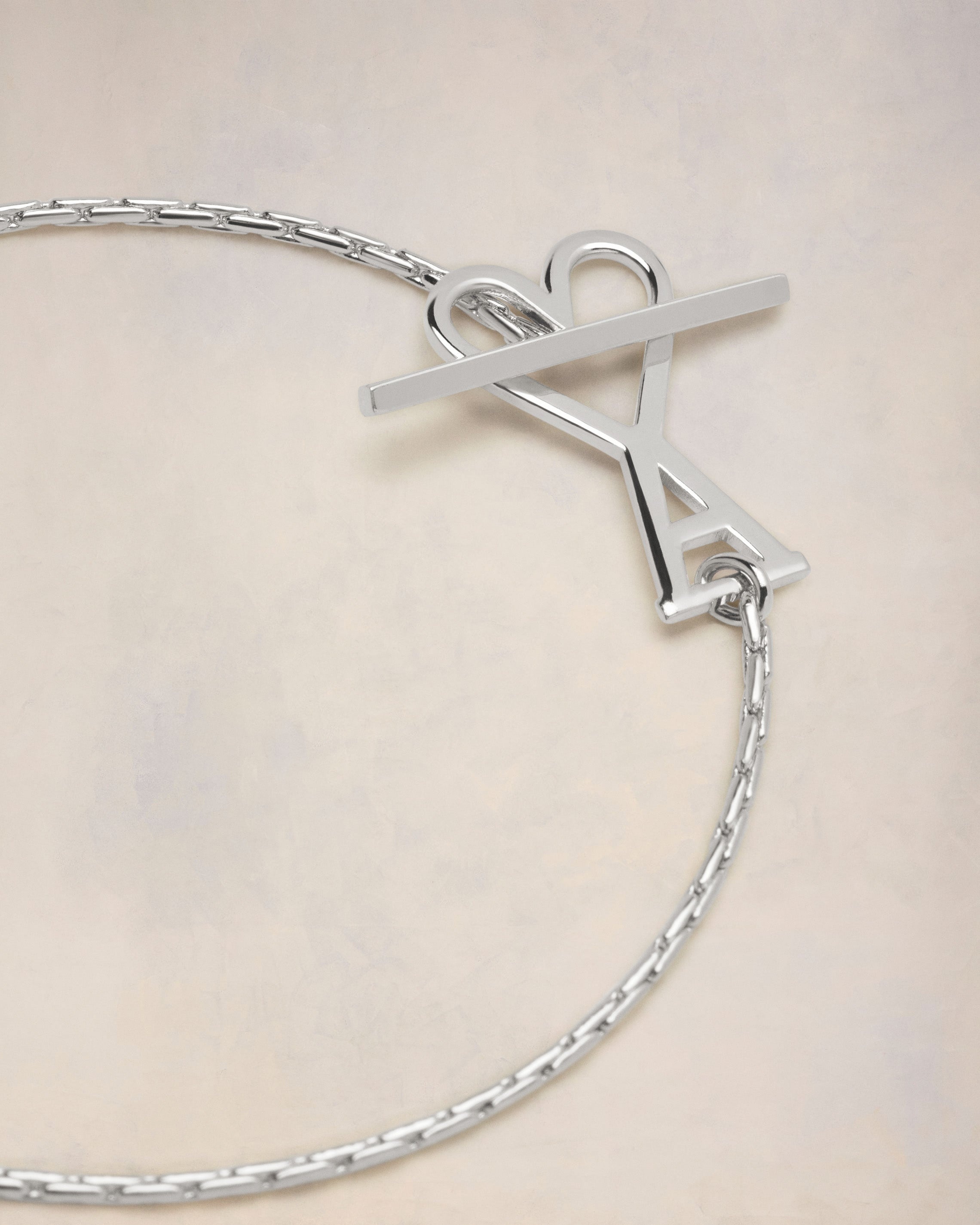 【関税込み】Adc 2 In 1 Chain Necklace - AMI Paris - l - AMI PARIS - SILVER ADC 2 IN 1 CHAIN NECKLACE – LE LABO STORE
