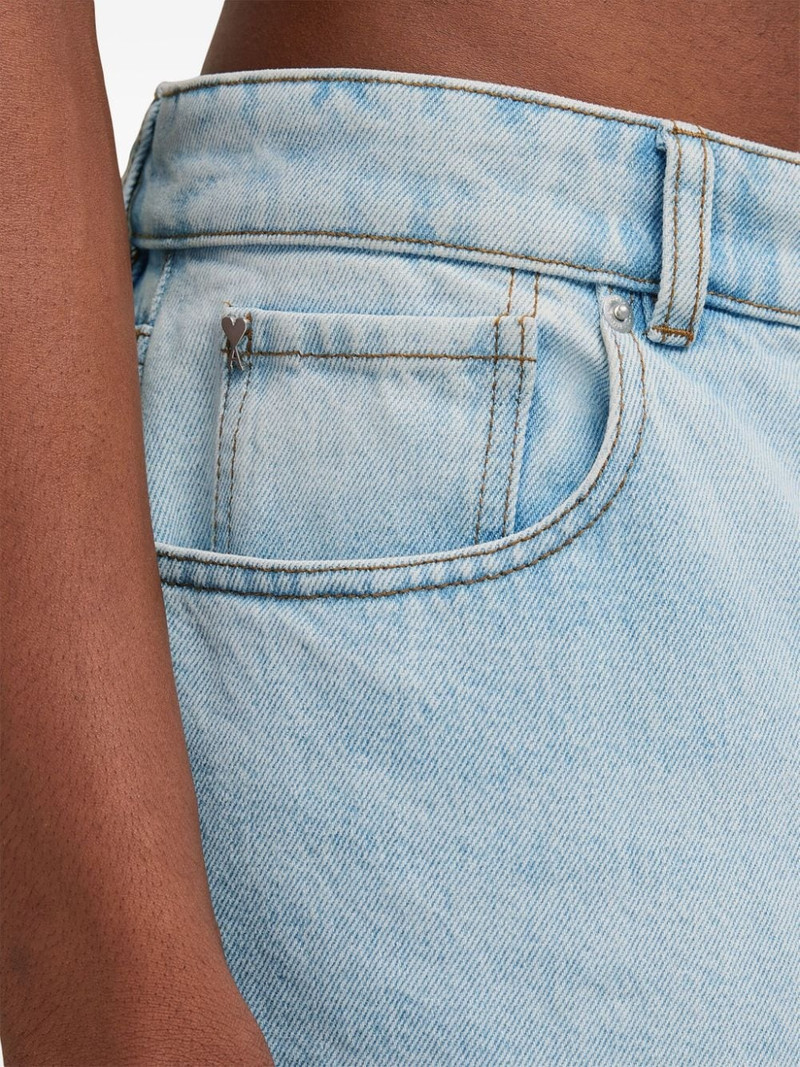 mid-rise straight-leg jeans 6