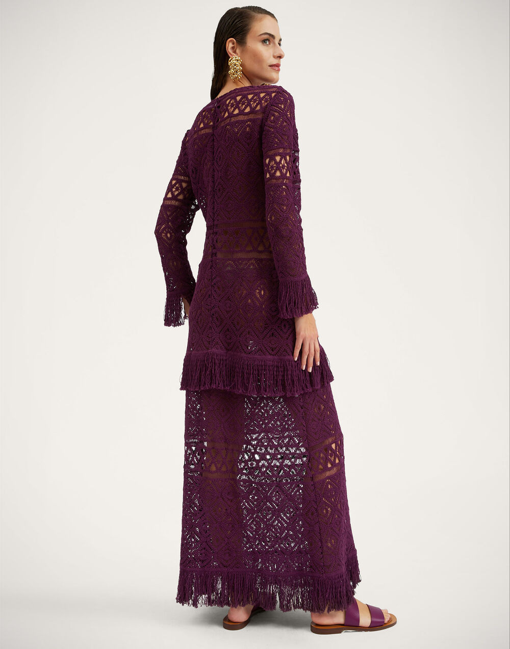 Lacey Long Sleeve Swing Dress - 5