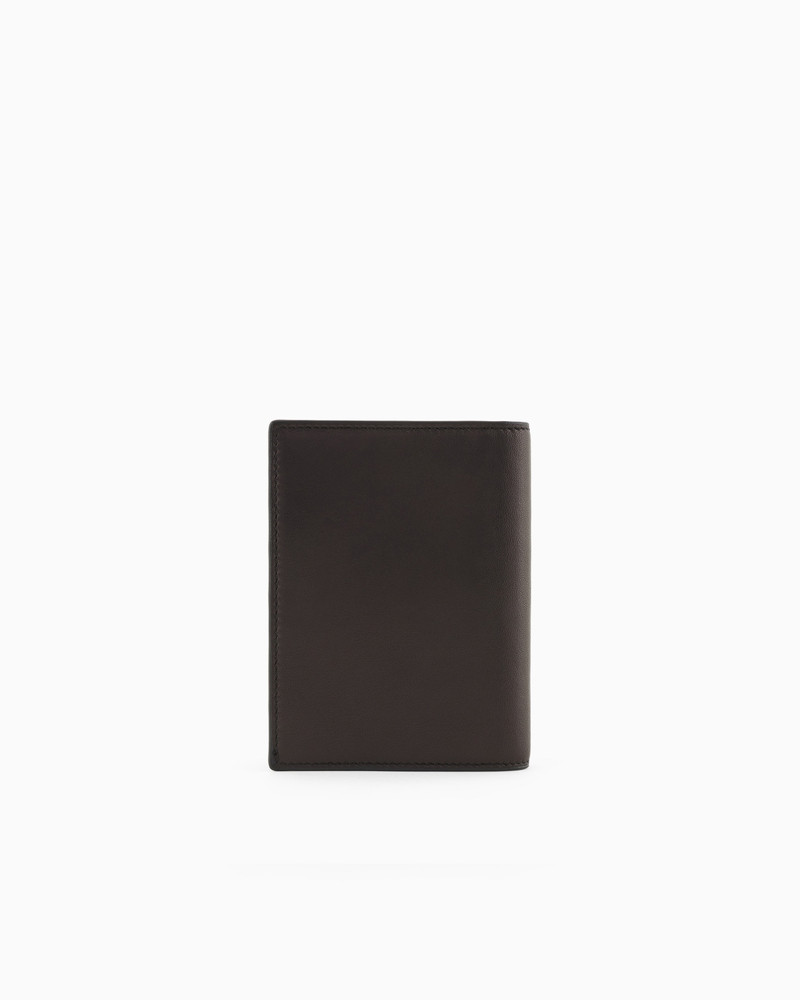 GIORGIO ARMANI Nappa leather bifold passport holder outlook