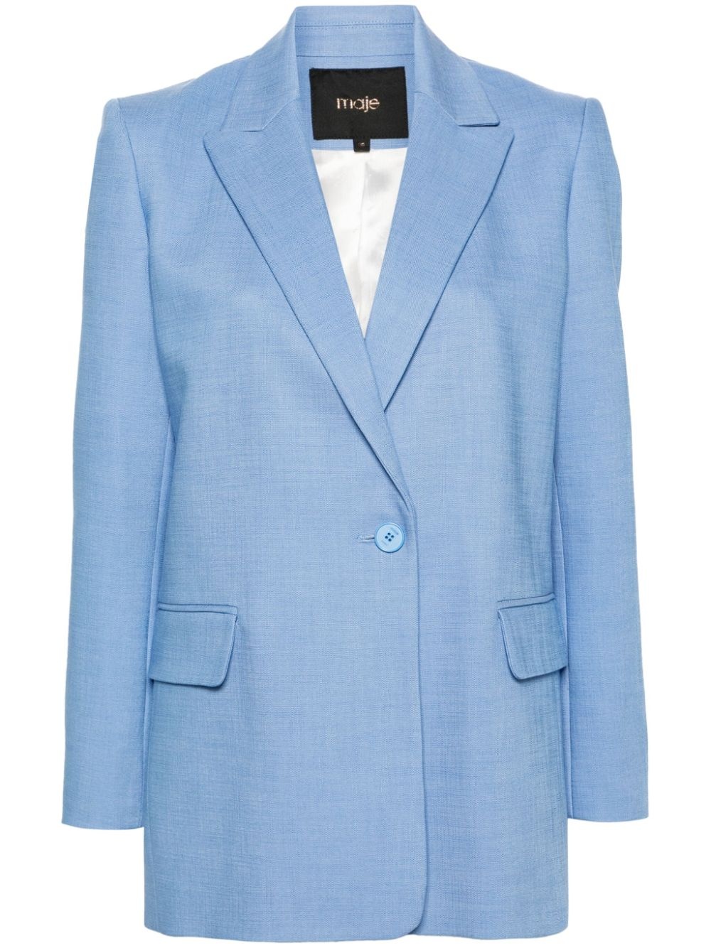 peak-lapels single-breasted blazer - 1