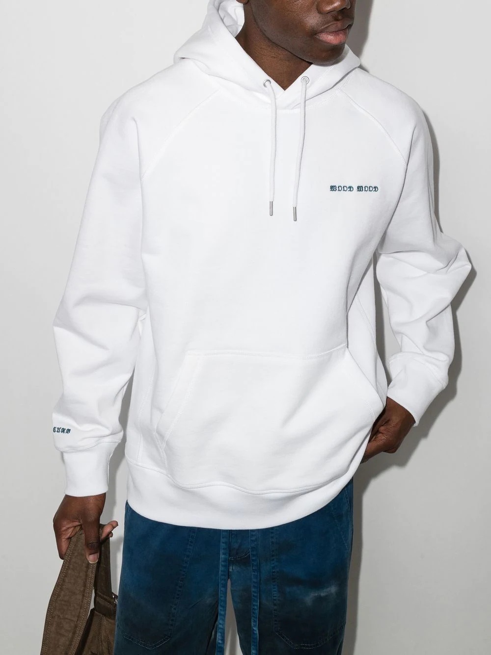 embroidered logo hoodie - 2