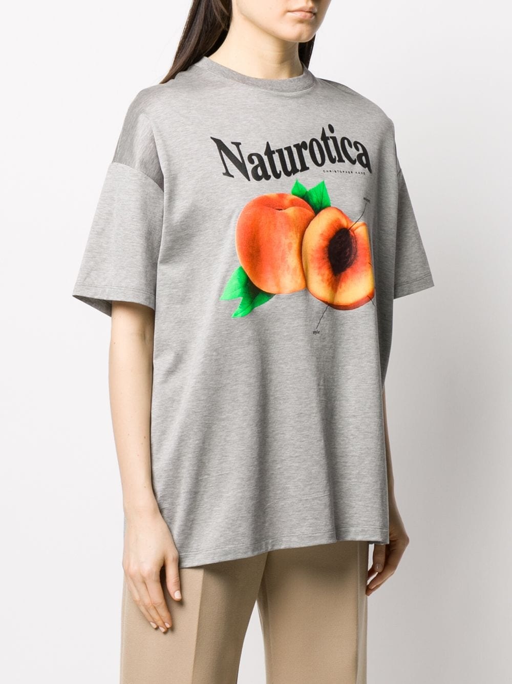 peach print T-shirt - 3