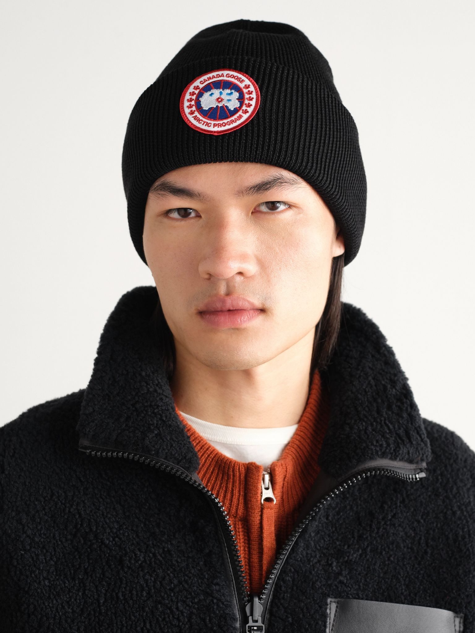 Logo-Appliquéd Merino Wool Beanie Black - 2
