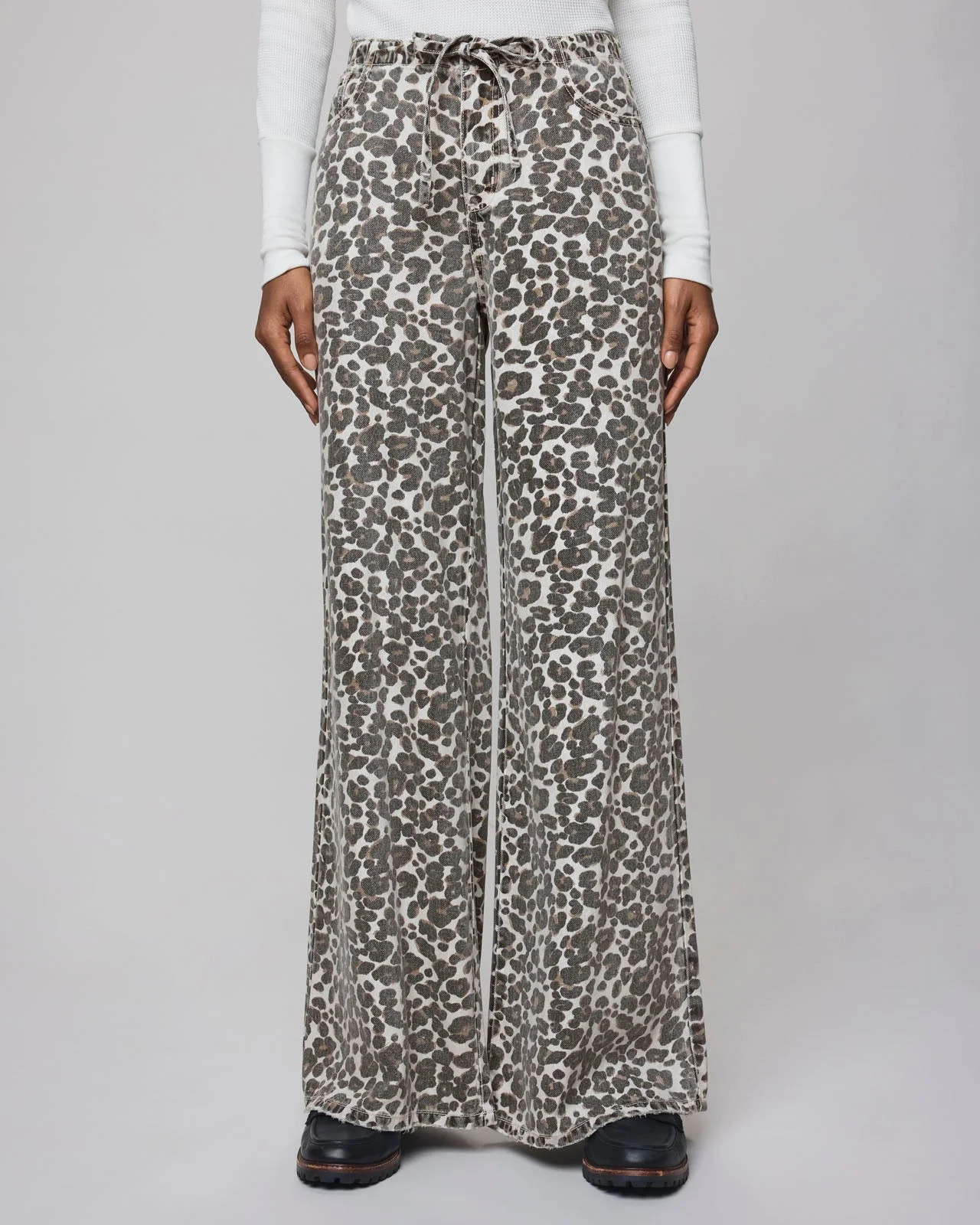 Lounge Denim Leopard Pant - 1