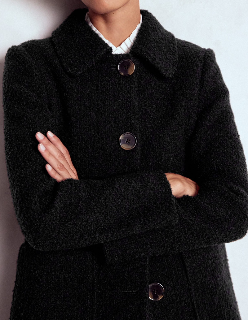 Carlisle Wool Coat-Black 3