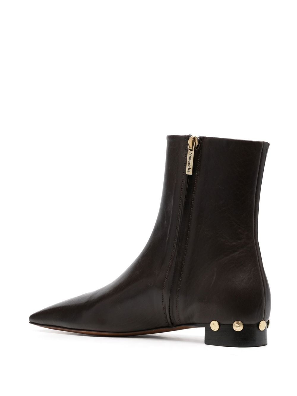 stud-embellished heel boots - 3
