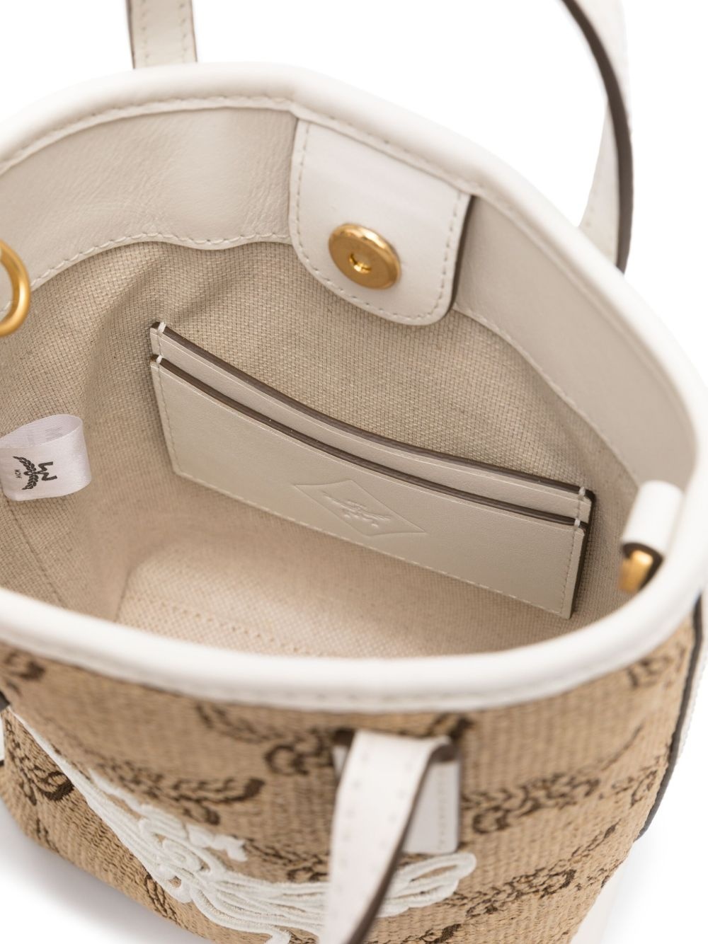 logo-embroidered tote bag - 5