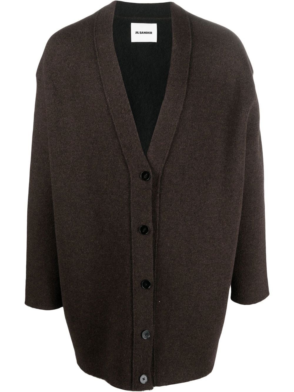 oversize V-neck cardigan - 1