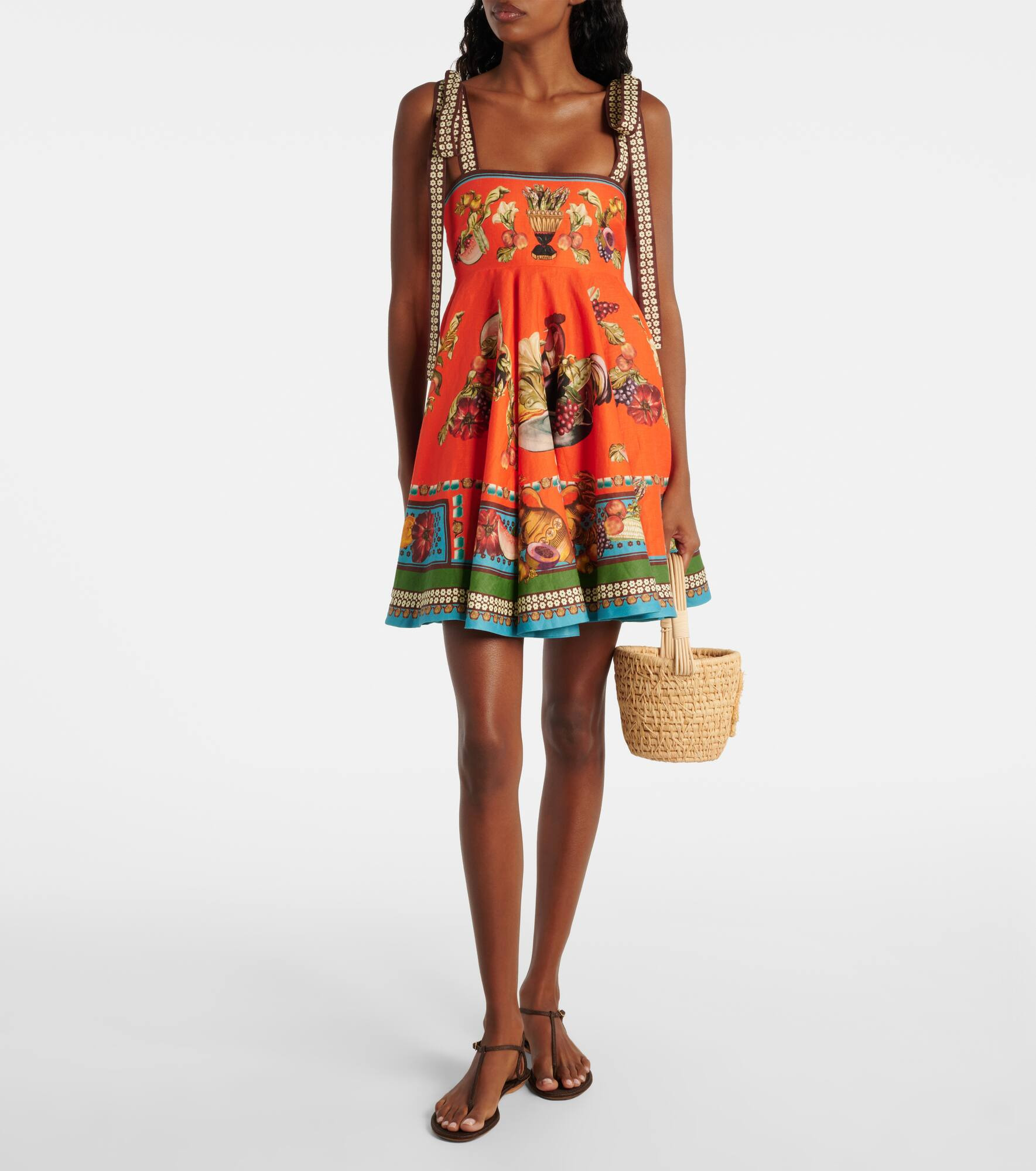 Rocco printed linen minidress - 2