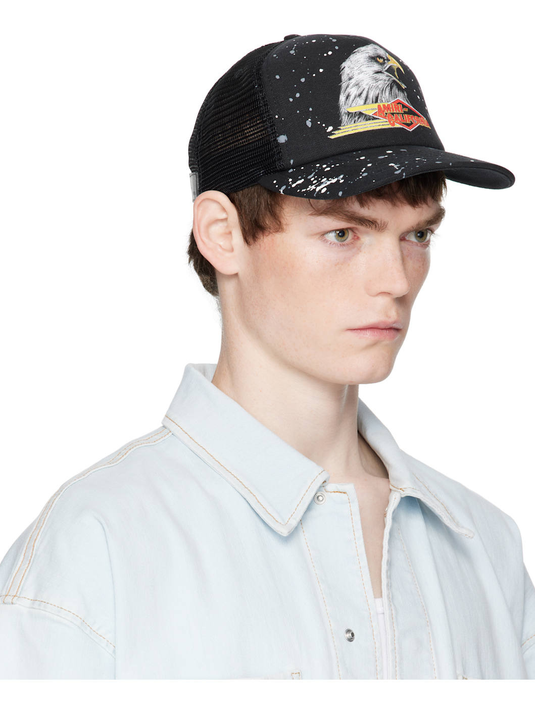 Black Vintage Trucker Cap - 2