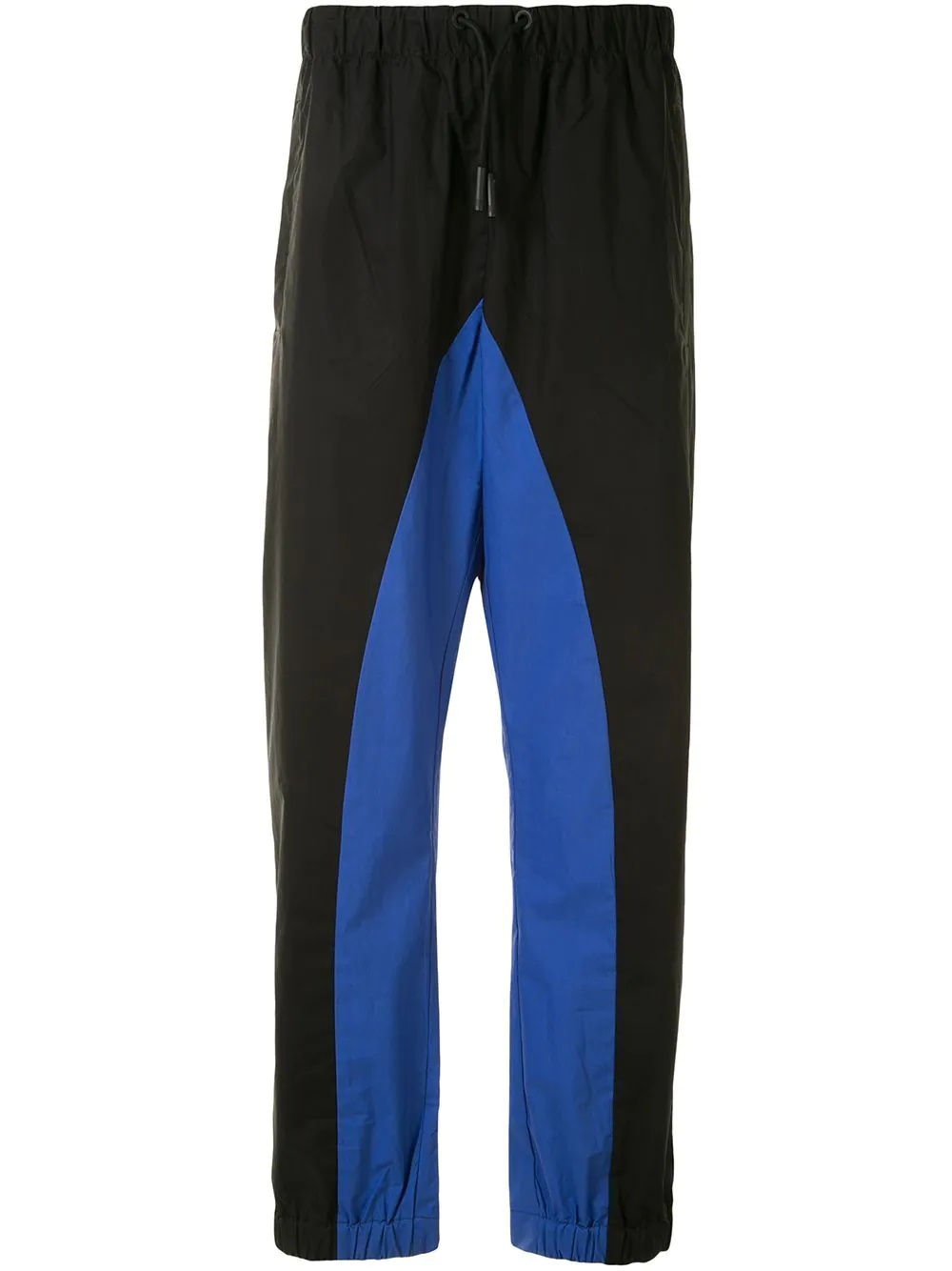 bicolour track pants - 1