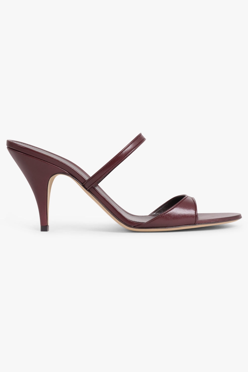 The Row VIKA KNOT STRAP 80MM MULE | BORDEAUX | parlourx