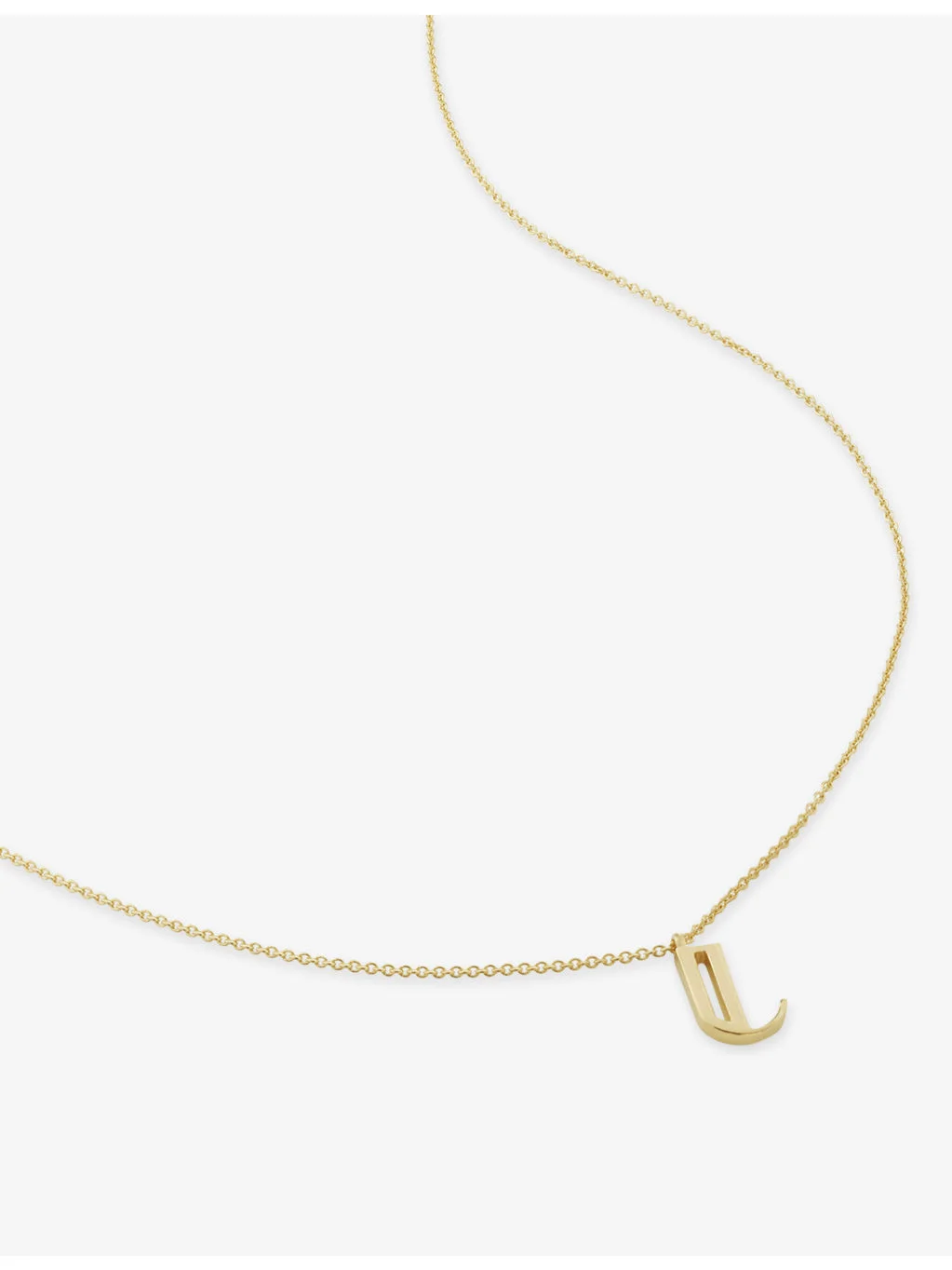 Initial J 18ct Gold Vermeil-Plated 925 Sterling Silver Necklace - 1