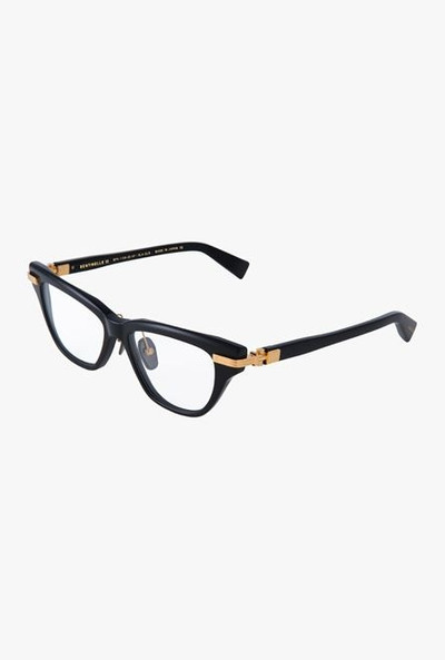 Balmain Black titanium Sentinelle-II eyeglasses outlook