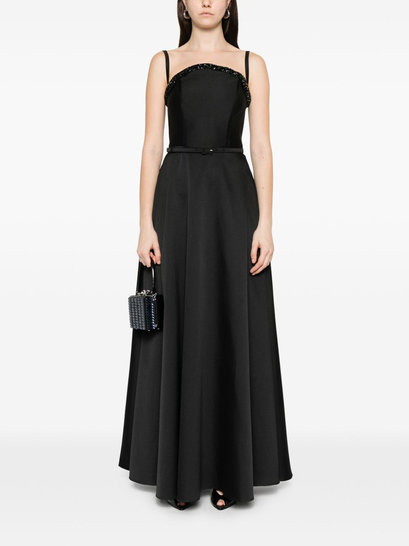 ROLAND MOURET crystal-embellishment maxi dress outlook