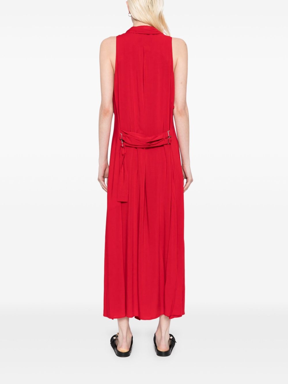 Ry Lawn long draped sleeveless dress - 4