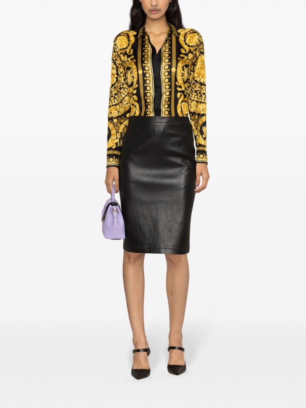 Heritage Barocco-print silk shirt - 2