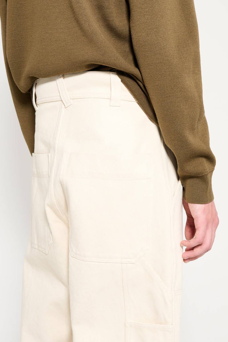 MARGARET HOWELL MARGARET HOWELL MHL TOOL POCKET TROUSER NATURAL COTTON DENIM outlook
