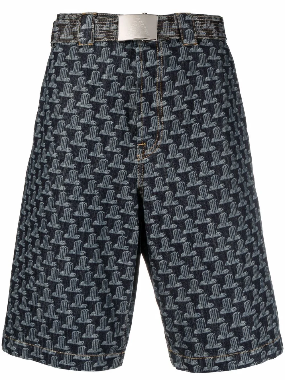 geometric-print bermuda shorts - 1