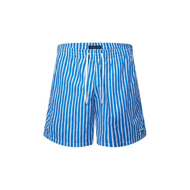 Monogram Striped Swim Shorts 1