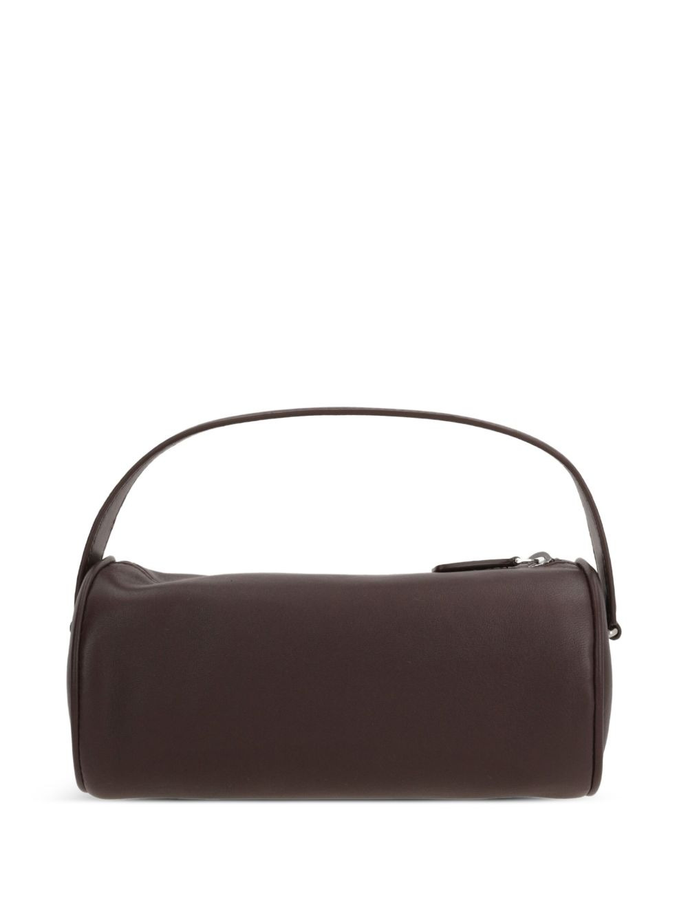 Round 90s leather tote bag - 3