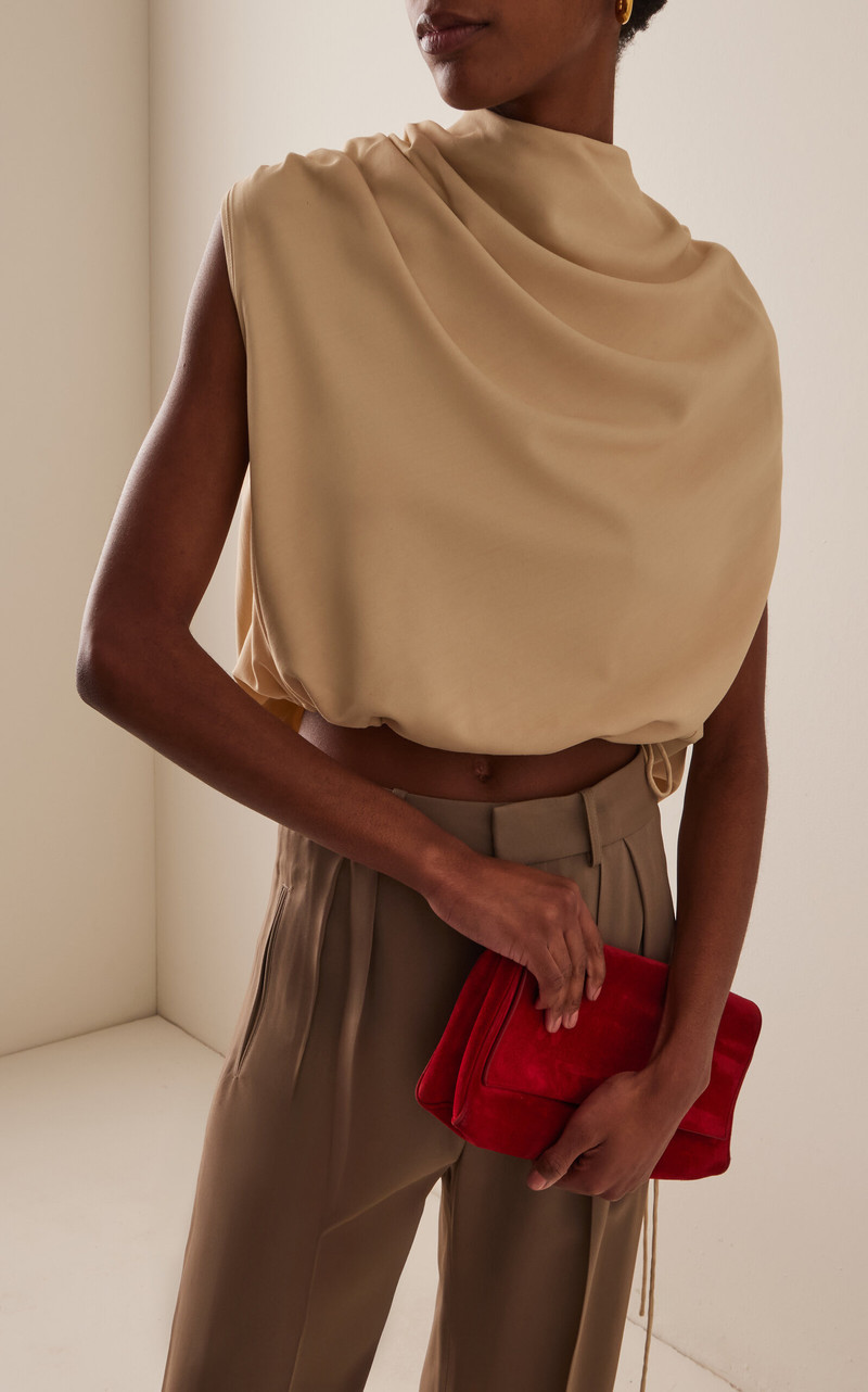 KALLMEYER Naia Draped Top ivory outlook