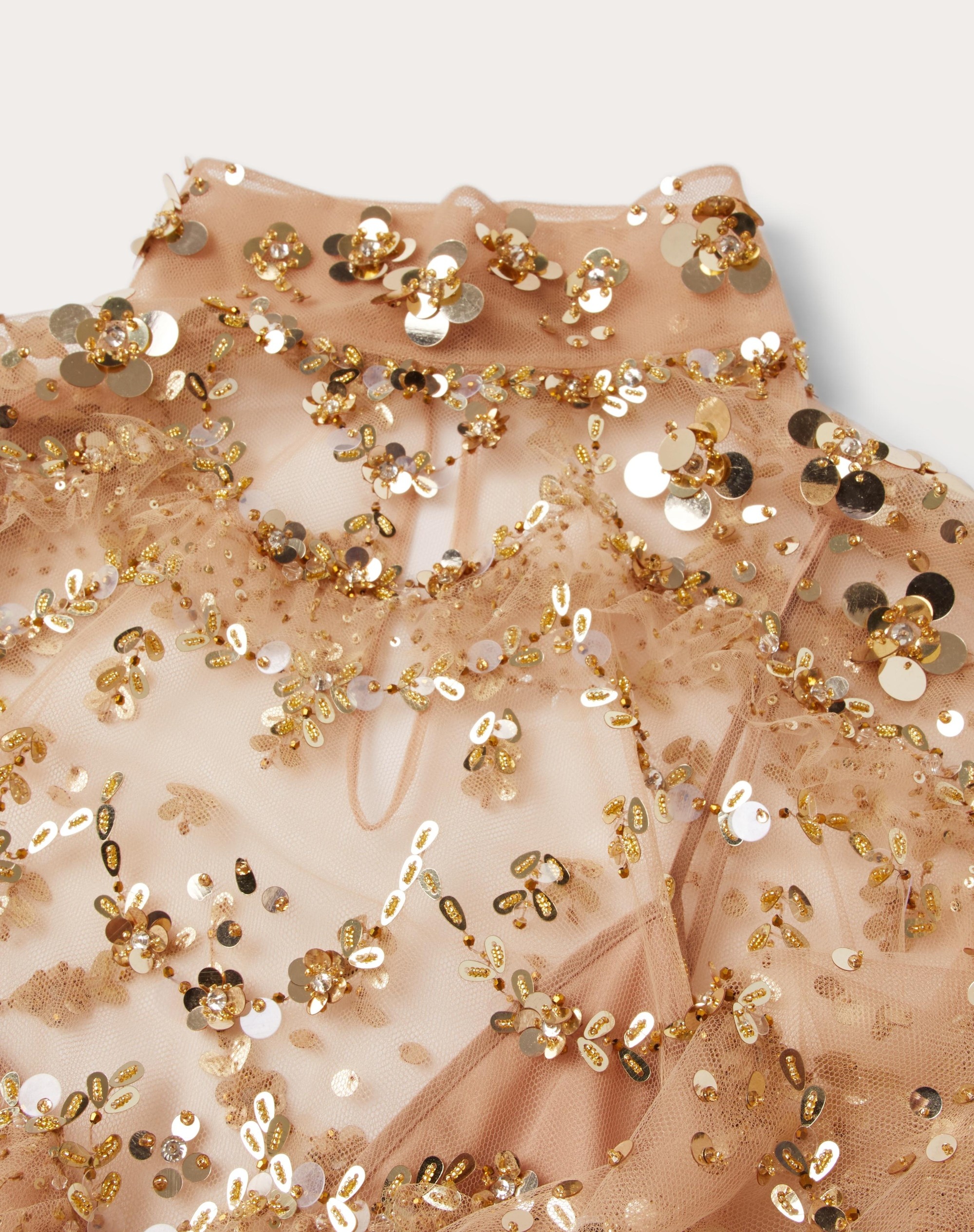 TULLE ILLUSIONE EMBROIDERED TOP - 3