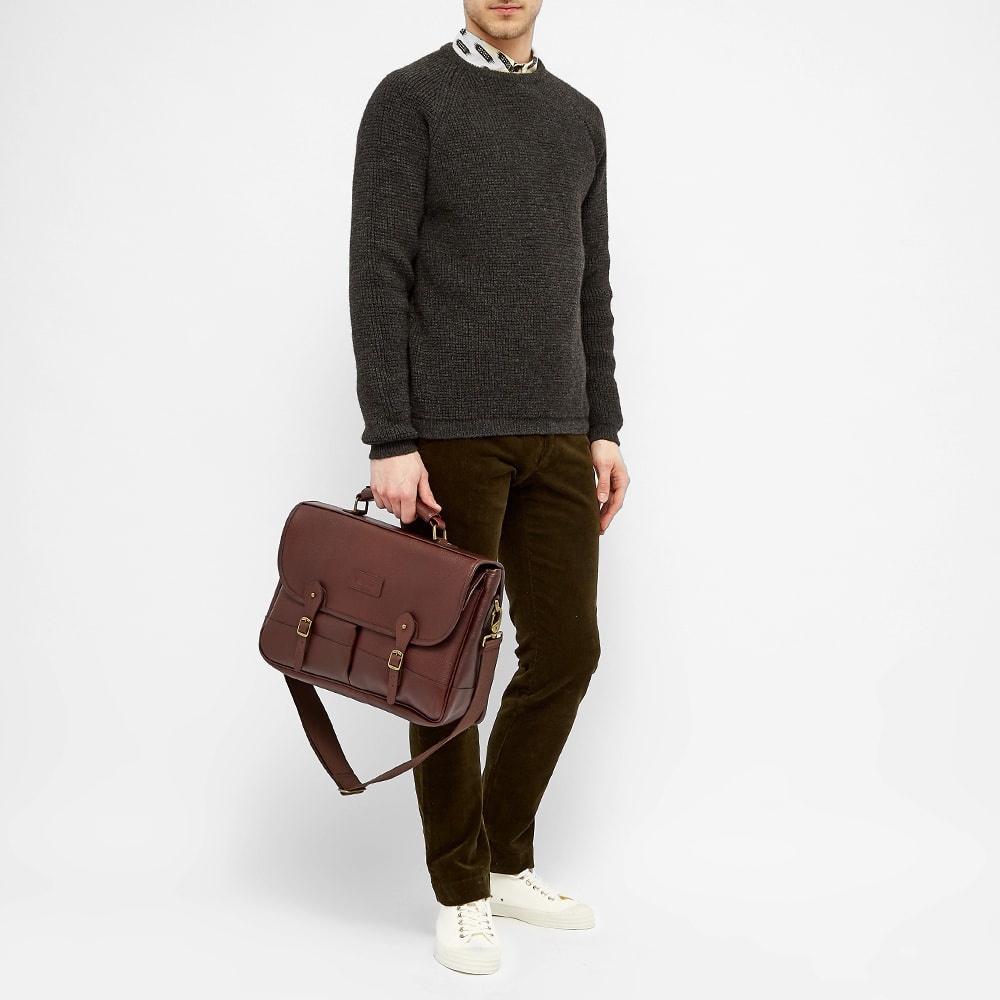 Barbour Leather Briefcase - 5