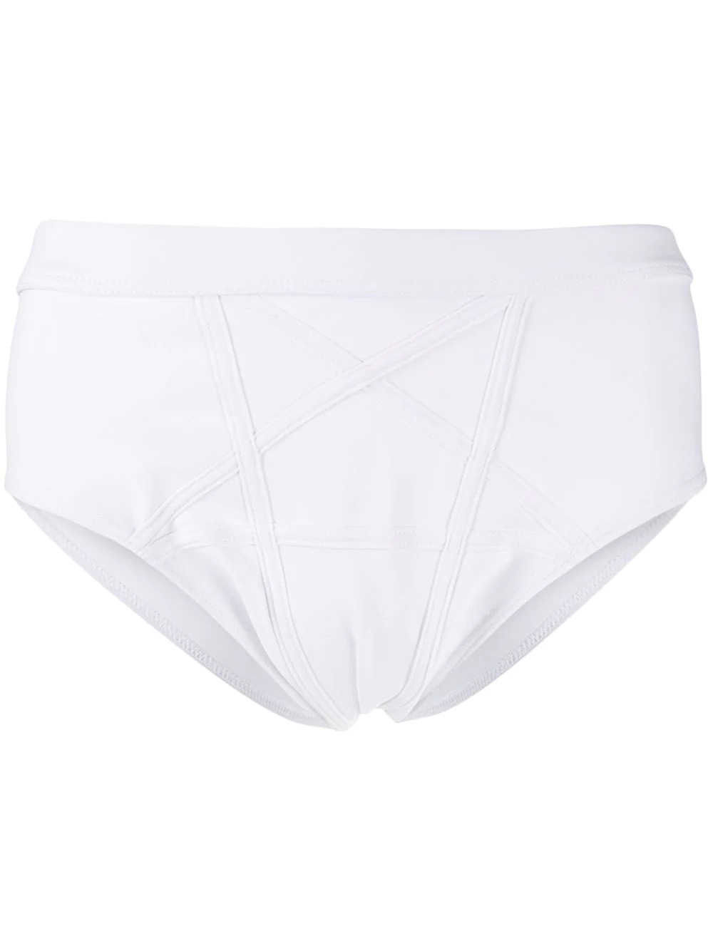 pentagram-stitch swim briefs - 1