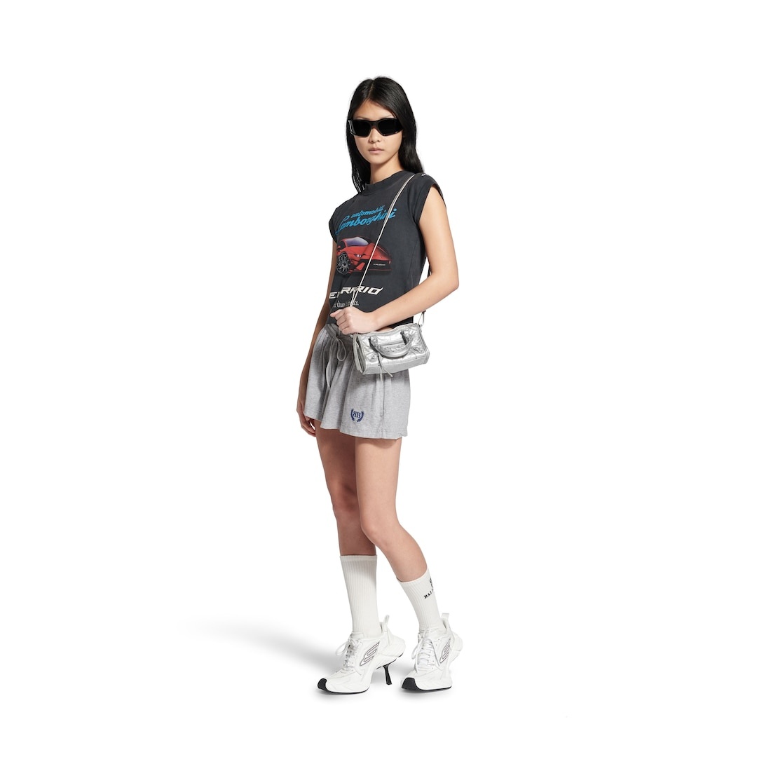 Women's Le City Bag Nano  in Silver - 7
