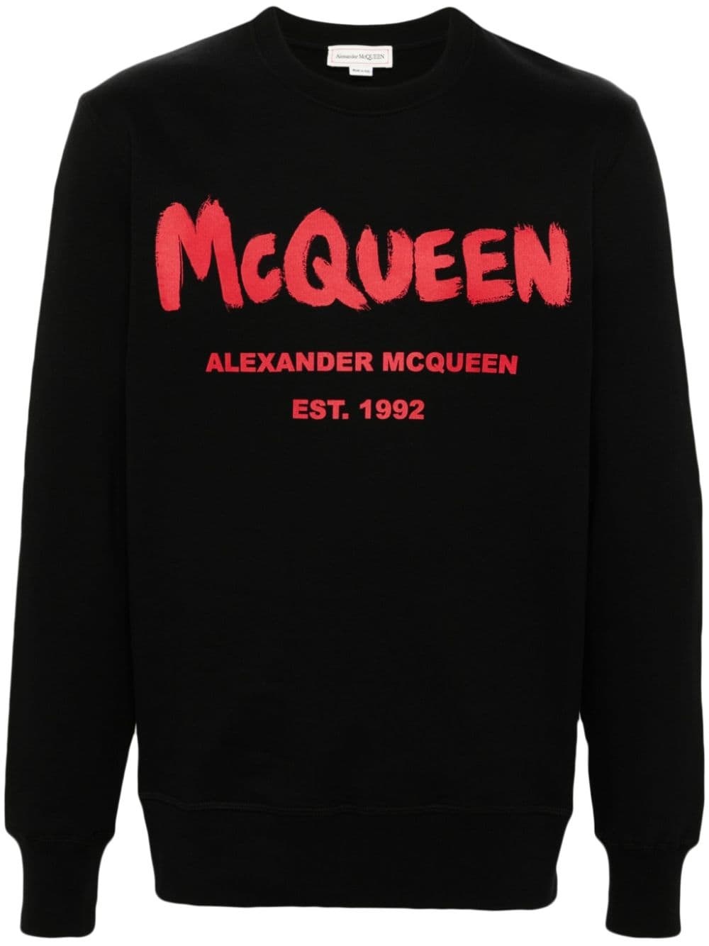 スウェット・トレーナー ALEXANDER MCQUEEN COTTON SWEATSHIRT WITH LOGO PRINT Alexander McQueen logo-print cotton sweatshirt | REVERSIBLE