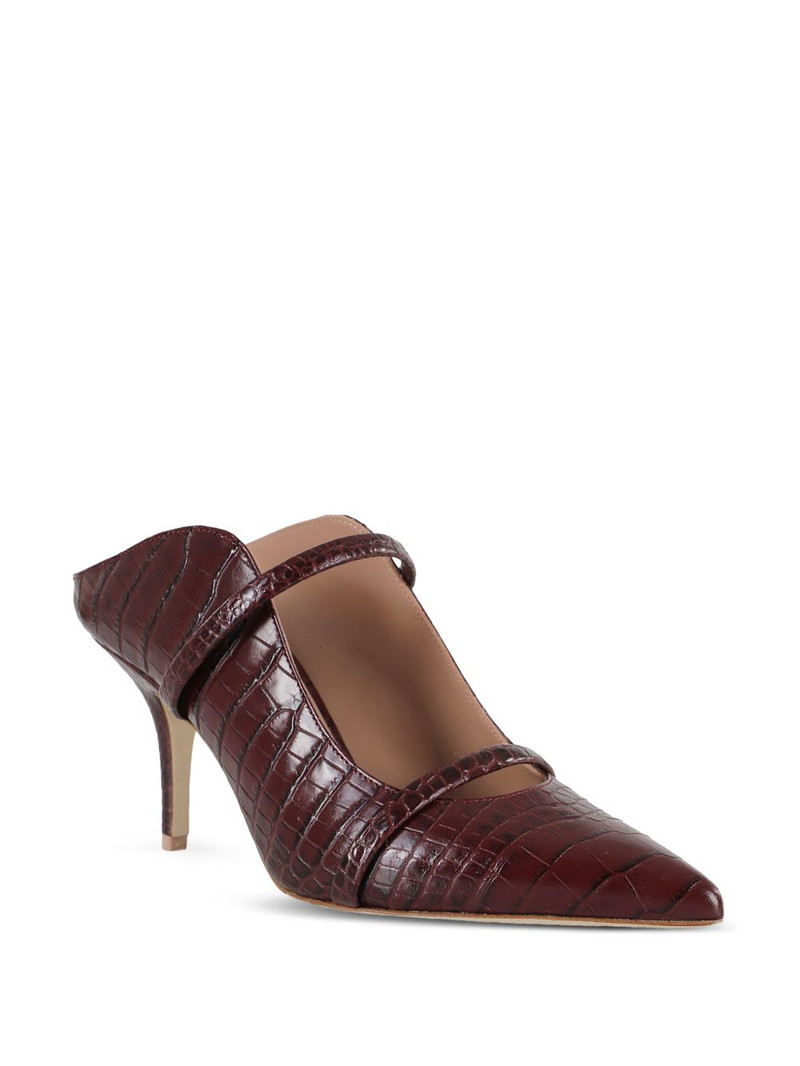 MALONE SOULIERS 70mm crocodile-effect mules outlook