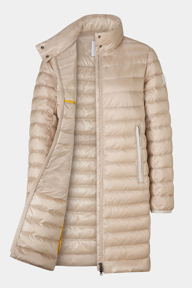 Thalia Lightweight down parka in Sand 6