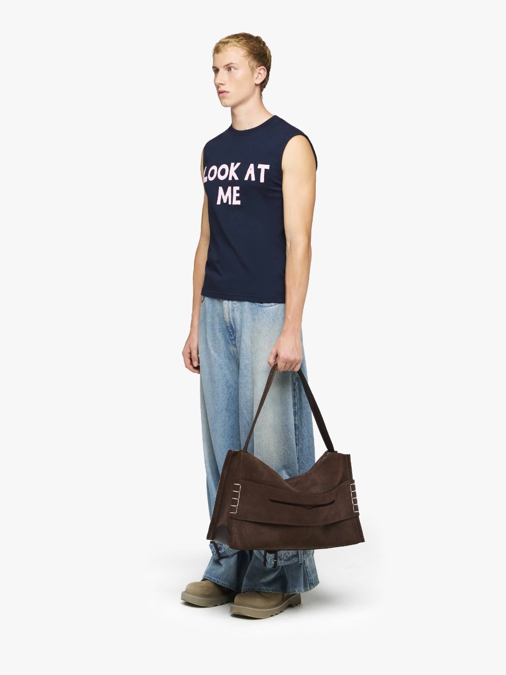 LOOK AT ME PRINTED TANK TOP - 4