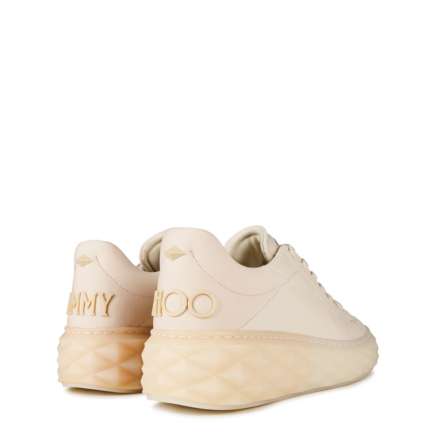 DIAMOND MAXI OMBRE LEATHER SNEAKERS - 4
