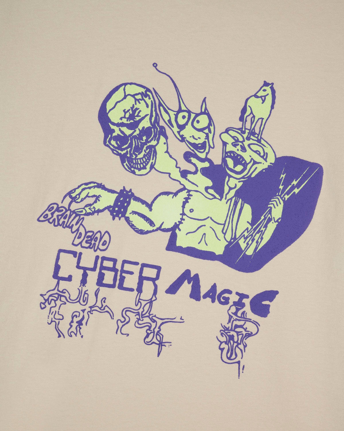 Cyber Magic T-shirt - Oatmeal - 2