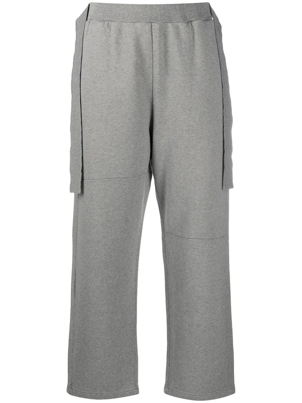 draped detail cropped track pants - 1